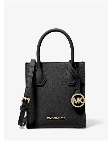 michael kors small tote pebbled leather|Michael Kors mercer best badger.